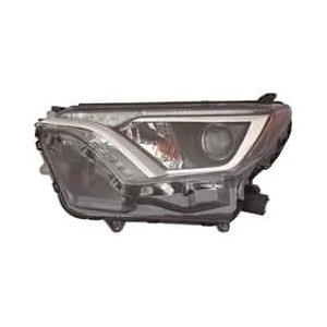 TO2518189C Driver Side Headlight Lens and Housing